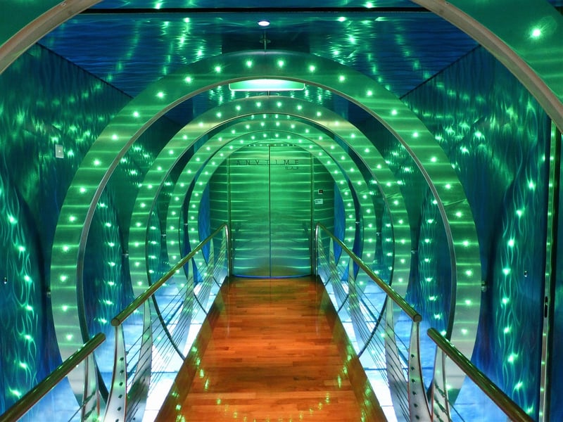 LED stripes light installation